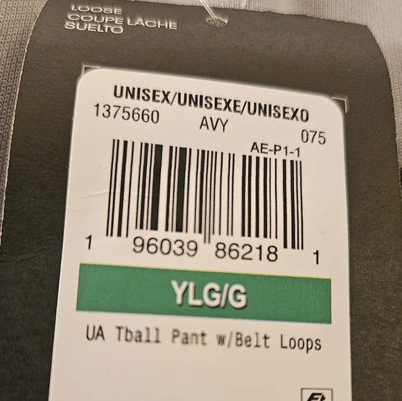 New: Under Armour Boys UA Tball Pants Relaxed Fit - Picture 3 of 7